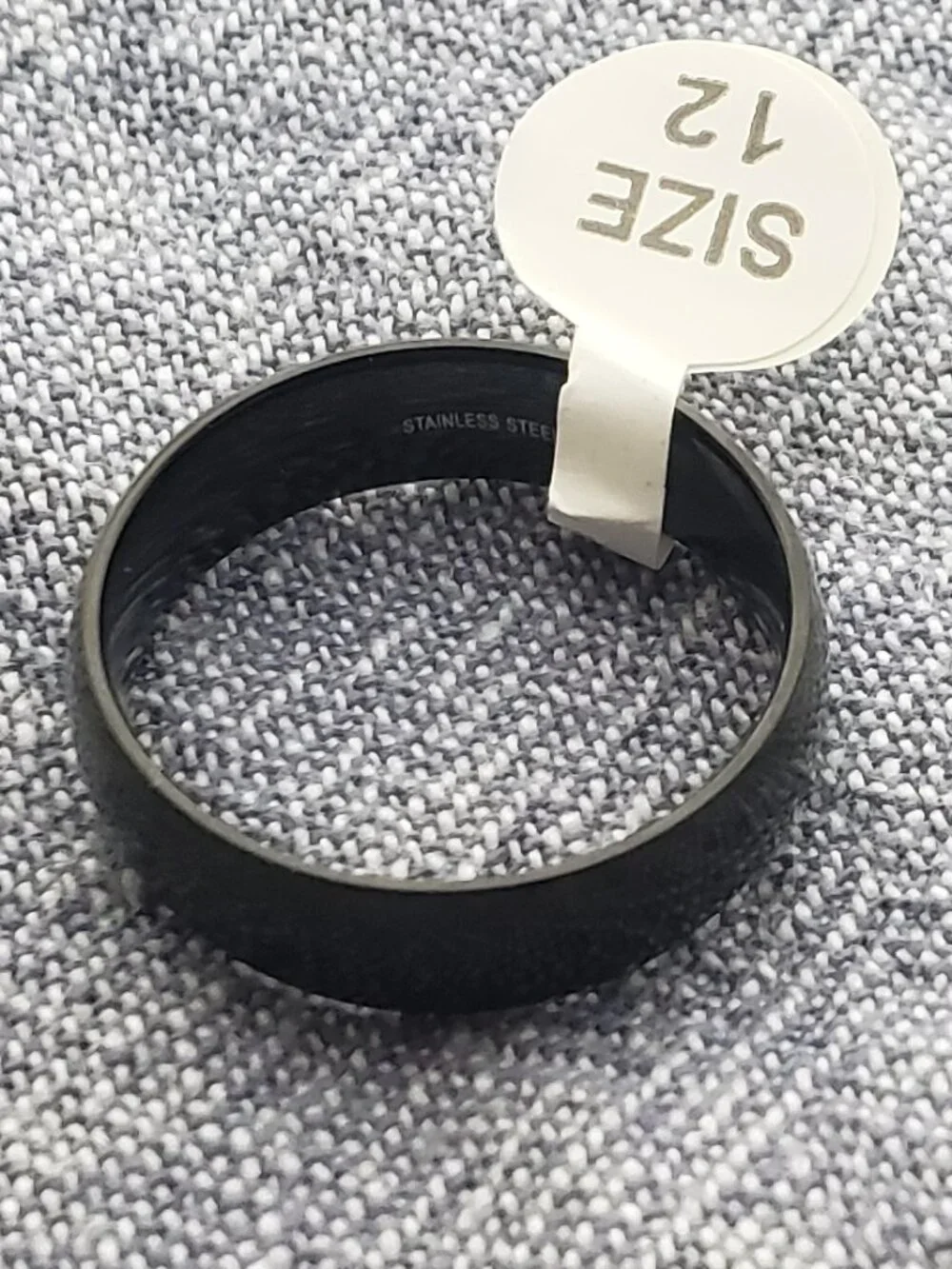 Black stainless steel ring in sizes 7, 8, 9, 10, 11, 12, 13, 15 NWT